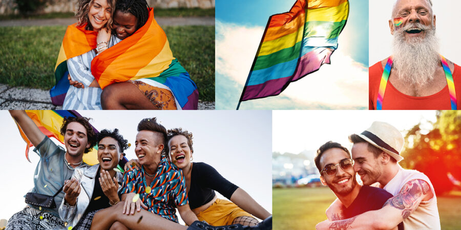 Diverse Fotos von LGBTQ Menschen
