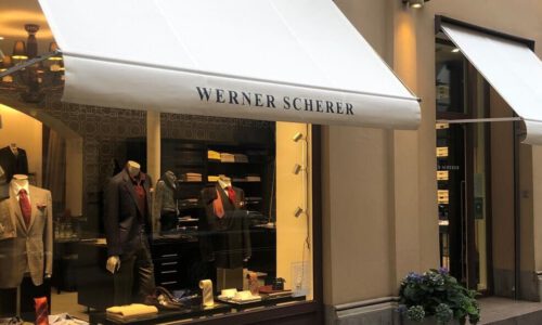 Blick auf den Laden Werner Scherer