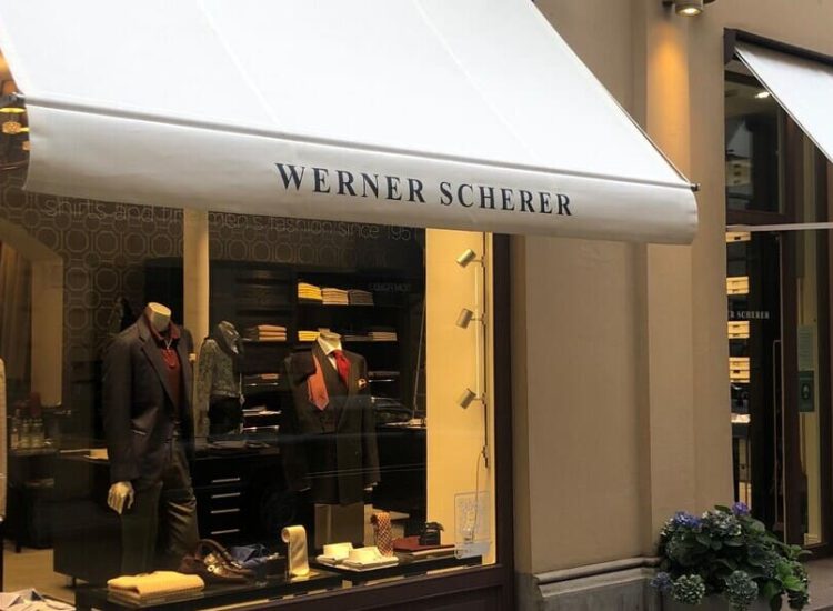 Blick auf den Laden Werner Scherer