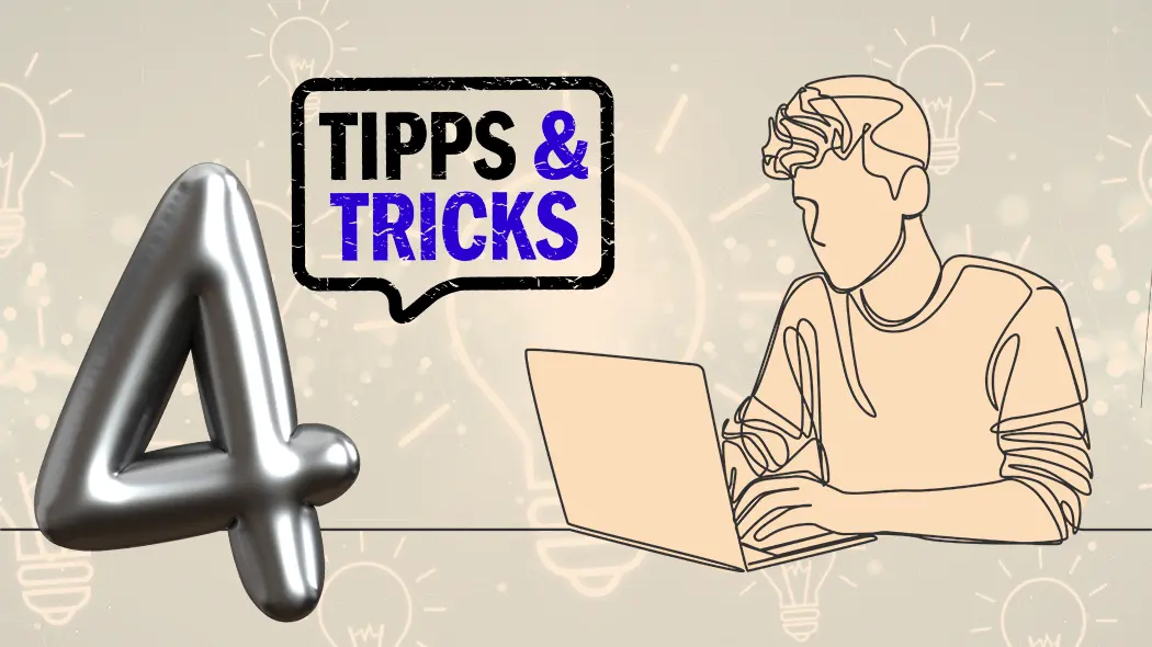 Grafische Darstellung von Tipps und Tricks für Student:innen
