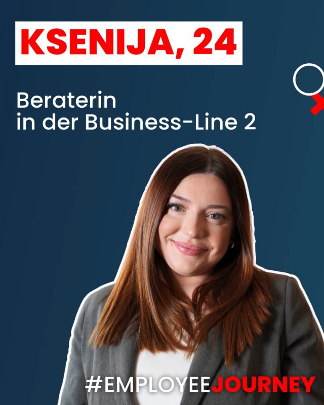 Lernt Ksenija kennen 💡

Was sie als Beraterin in der BusinessLine macht, warum sie ihren Job liebt – und warum ihre Kolleg:innen für sie mehr als nur Kolleg:innen sind? 💬❤️

Swiped euch durch ihre #EmployeeJourney für ganz viele Facts zu Ksenija ✨

#BusinessLine #MedialerVertrieb  #TeamSSKM #StadtsparkasseMünchen