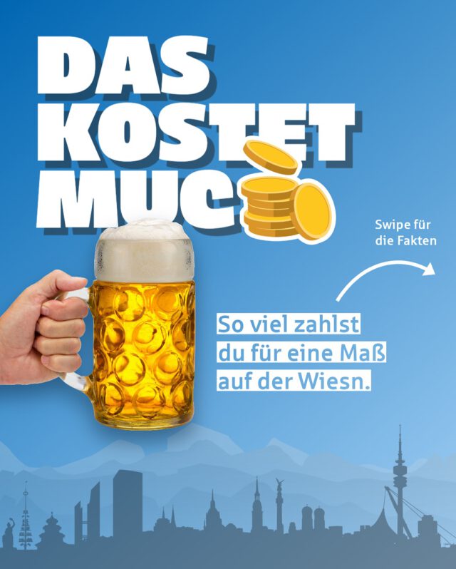 🍺 Maß-Preisalarm! 🚨 Wir haben die diesjährigen Wiesn-Maß-Preise für euch gecheckt: 💸 Teuerste Maß: 15,80 € 💰 Billigste Maß: 14,50 € 📈 Preisanstieg: +3 % zum Vorjahr Eure Meinung: Noch okay oder schon zu teuer? 🤔 Ab in die Kommentare damit!👇 #wiesn2025 #maß #preise #waskostetmuc #münchen #kostencheck #stadtsparkassemünchen