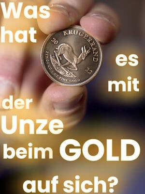 Gold wird in Unzen gehandelt – aber was heißt das eigentlich genau? 🧐💰 #Gold #Finanzen #Wissen #Edelmetall #moneytalk #stadtsparkassemünchen #finance #finanzwissen #financetiktok #financetiktok 