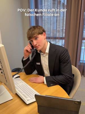 Bei Gott, ich mach nie wieder Telefondienst 🤫🙃 #azubi #falschefiliale #kundenanruf #fy