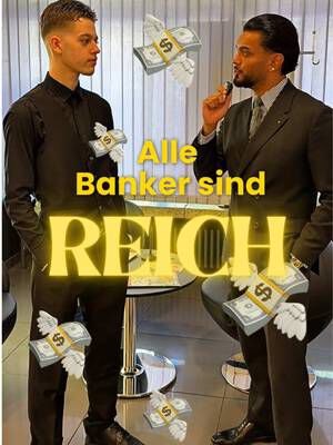 Die Frage ist: Warum folgt ihr uns noch nicht auf TikTok … 🤬 #officeumfrage #azubis #officehumor #bankvorurteile #münchen SEO: Alle Banker sind reich | Geld | Azubi-Filiale | Office-Umfrage | Finanzielle Unabhängigkeit